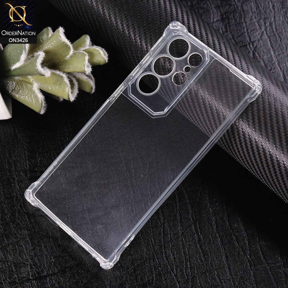 Samsung Galaxy S22 Ultra 5G Cover - Transparent - New Soft TPU Shock Proof Bumper Transparent Protective Case with Camera Protection