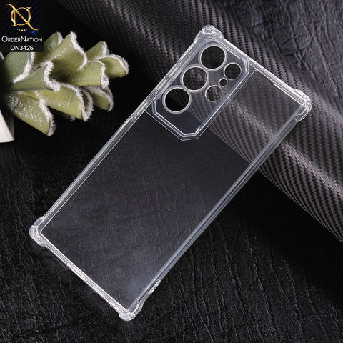 Samsung Galaxy S22 Ultra 5G Cover - Transparent - New Soft TPU Shock Proof Bumper Transparent Protective Case with Camera Protection