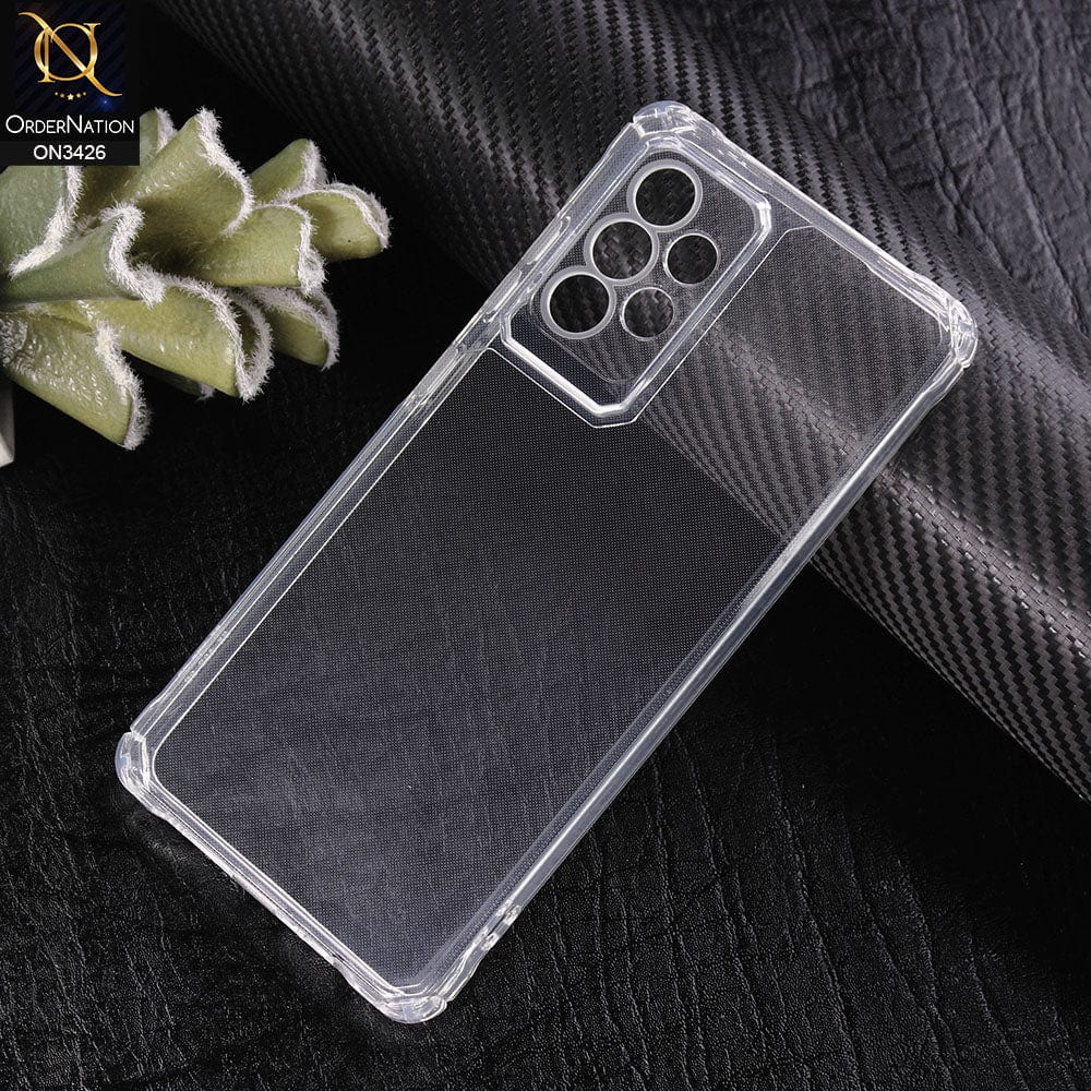 Samsung Galaxy A32 Cover - Transparent - New Soft TPU Shock Proof Bumper Transparent Protective Case with Camera Protection