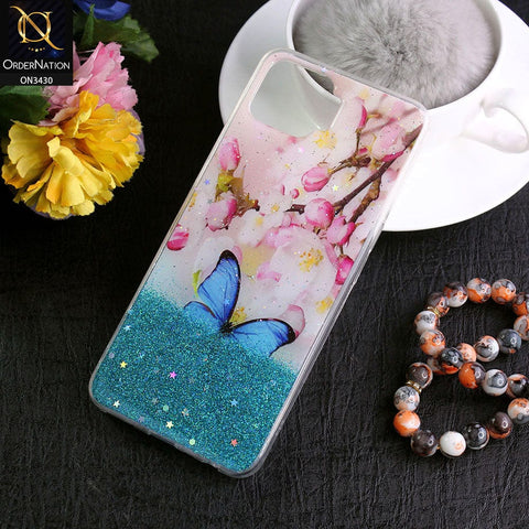 Oppo A73 Cover - Design 2 - New Floral Spring Bling Series Soft Tpu Case ( Glitter Does not Move )