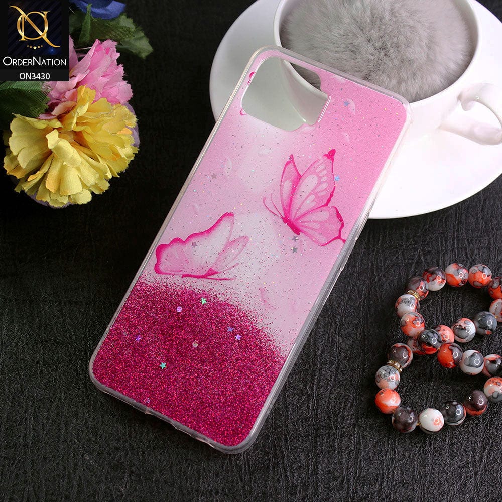 Oppo A73 Cover - Design 3 - New Floral Spring Bling Series Soft Tpu Case ( Glitter Does not Move )