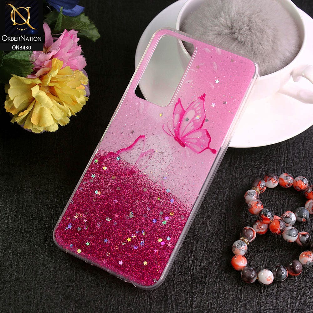 Infinix Note 11 Cover - Design 3 - New Floral Spring Bling Series Soft Tpu Case ( Glitter Does not Move )