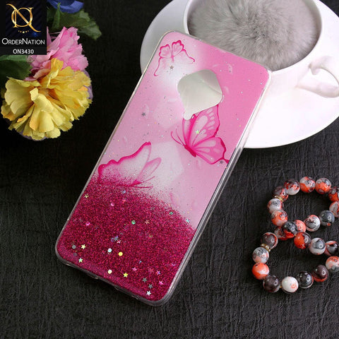 Vivo Y51 (2020 September) Cover - Design 3 - New Floral Spring Bling Series Soft Tpu Case ( Glitter Does not Move )
