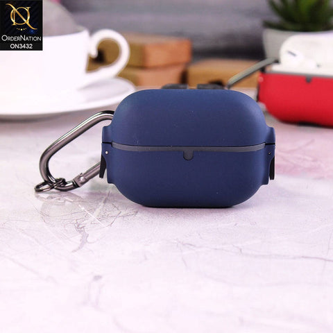 Apple Airpods 3rd Gen 2021 Cover - Blue - New Design Secure Lock Clip Full Body Shockproof Hard Shell Protective Case