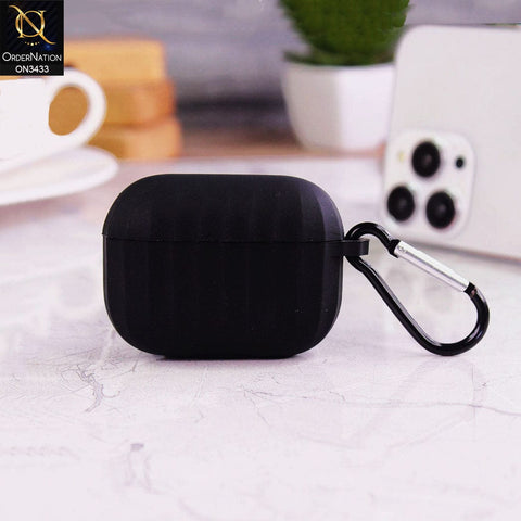 Apple Airpods 3rd Gen 2021 Cover - Black - New Style Soft Silicone Protective Case