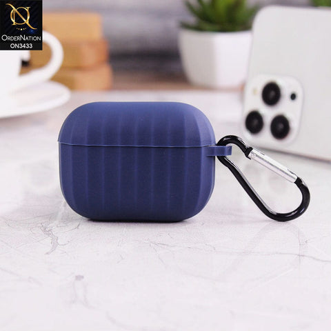 Apple Airpods Pro Cover - Blue - New Style Soft Silicone Protective Case