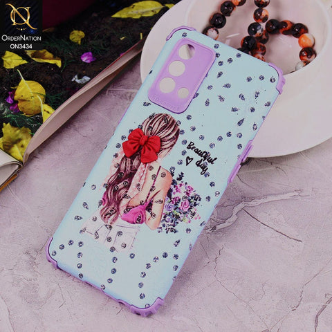 Oppo Reno 6 Lite Cover - Design 1 - Trendy Creative Cute Bling Diamond Soft Silicone Case