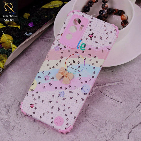Vivo V23e Cover - Design 2 - Trendy Creative Cute Bling Diamond Soft Silicone Case