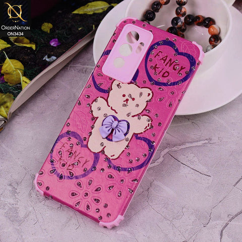 Vivo V23e Cover - Design 3 - Trendy Creative Cute Bling Diamond Soft Silicone Case