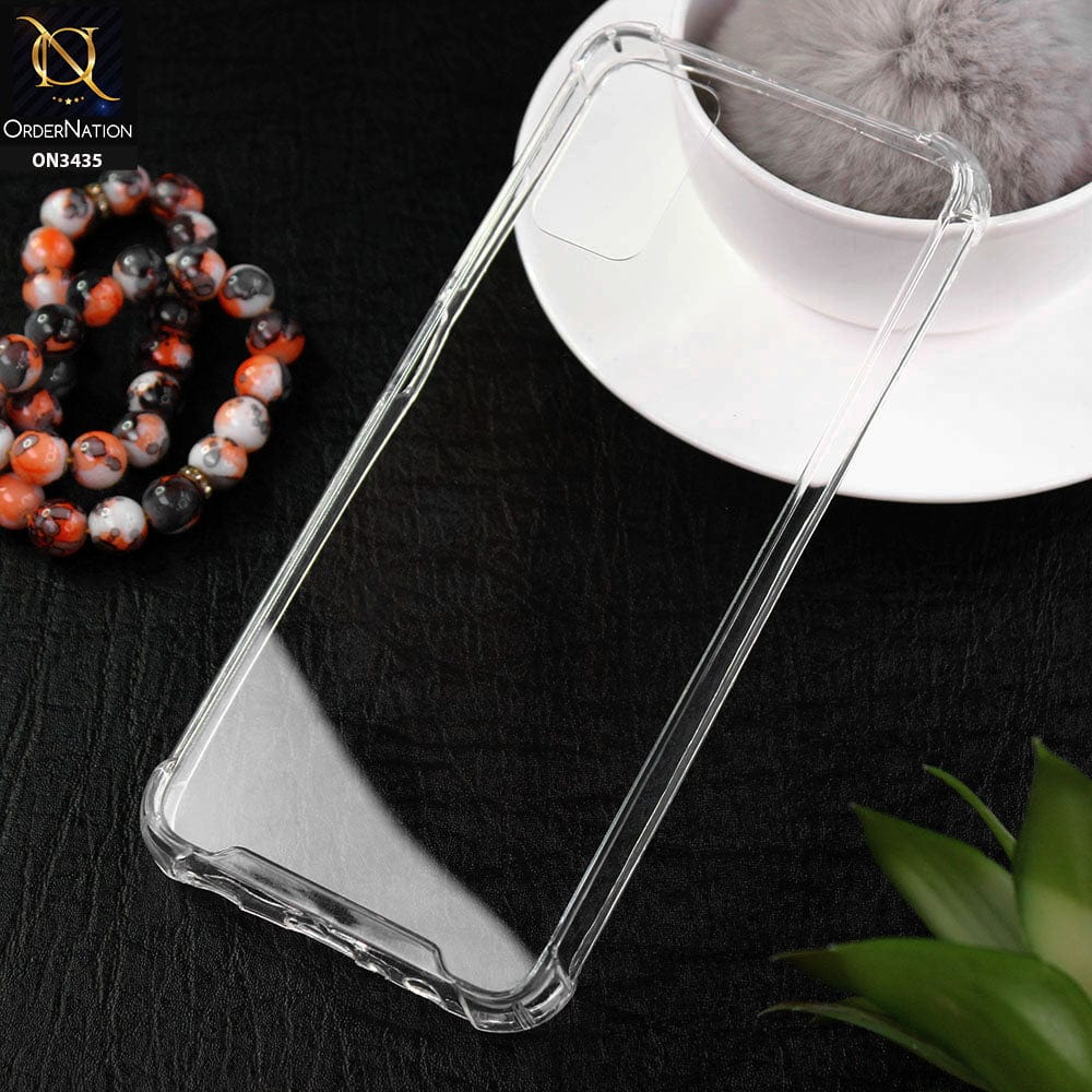 Samsung Galaxy A02s Cover - New Glossy Look Shockprof Bumper Soft Borders Semi Hard Back Clear Case