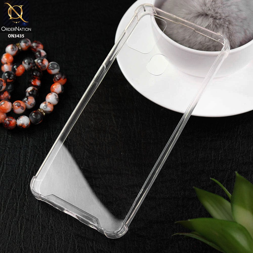Samsung Galaxy A21s Cover - New Glossy Look Shockprof Bumper Soft Borders Semi Hard Back Clear Case