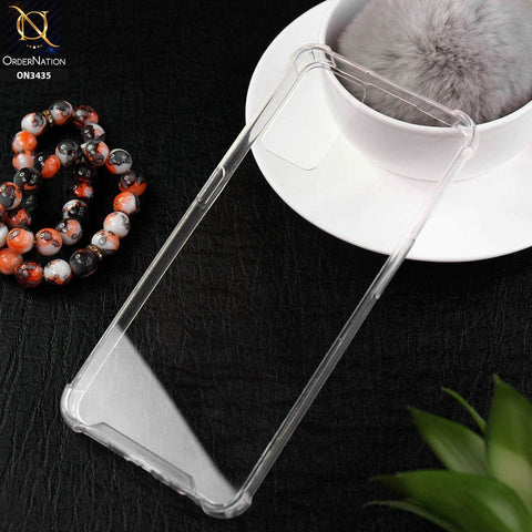 Oppo A74 Cover - New Glossy Look Shockprof Bumper Soft Borders Semi Hard Back Clear Case
