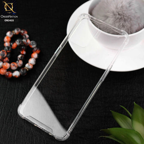 Oppo A94 Cover - New Glossy Look Shockprof Bumper Soft Borders Semi Hard Back Clear Case