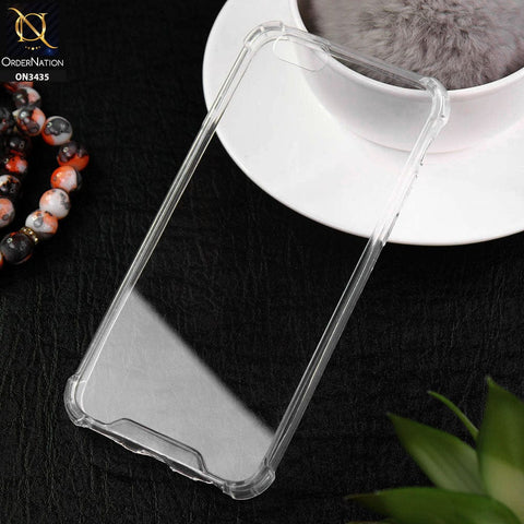iPhone 6S / 6 Cover - New Glossy Look Shockprof Bumper Soft Borders Semi Hard Back Clear Case