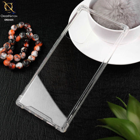 Samsung Galaxy Note 20 Ultra Cover - New Glossy Look Shockprof Bumper Soft Borders Semi Hard Back Clear Case