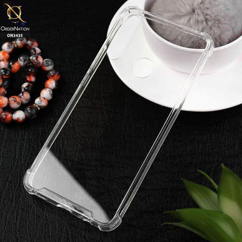 Huawei Y9 Prime 2019 Cover - New Glossy Look Shockprof Bumper Soft Borders Semi Hard Back Clear Case
