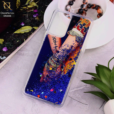 Oppo A36 Cover - Design 13 - Trendy Cute Design Soft Silicone Bling Sparkle Moving  Liquid Glitter Case