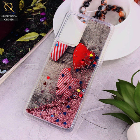 Oppo A76 Cover - Design 5 - Trendy Cute Design Soft Silicone Bling Sparkle Moving  Liquid Glitter Case