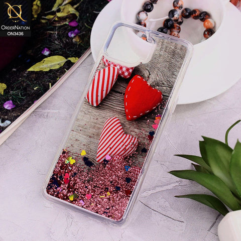 Oppo A93 Cover - Design 11 - Trendy Cute Design Soft Silicone Bling Sparkle Moving  Liquid Glitter Case