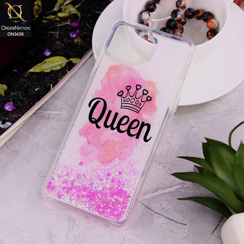Oppo Reno 4 Lite Cover - Design 12 - Trendy Cute Design Soft Silicone Bling Sparkle Moving  Liquid Glitter Case