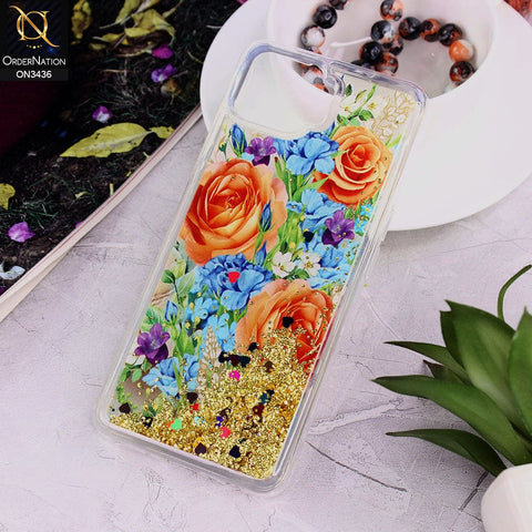 Oppo F17 Pro Cover - Design 4 - Trendy Cute Design Soft Silicone Bling Sparkle Moving  Liquid Glitter Case