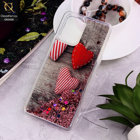 Oppo Reno 6 Lite Cover - Design 10 - Trendy Cute Design Soft Silicone Bling Sparkle Moving  Liquid Glitter Case
