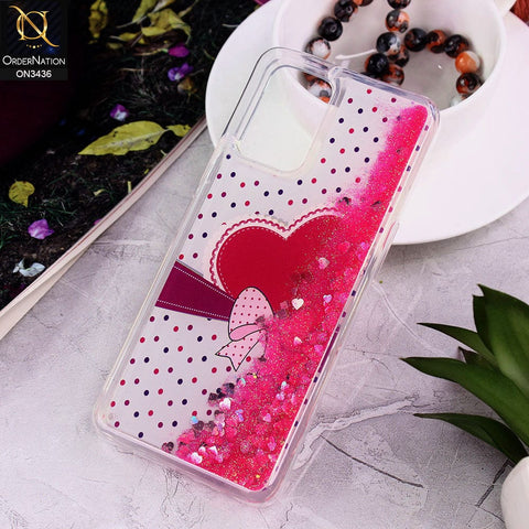 Oppo A74 Cover - Design 2 - Trendy Cute Design Soft Silicone Bling Sparkle Moving  Liquid Glitter Case