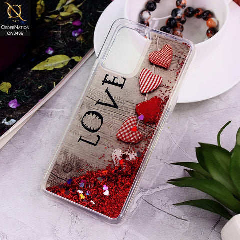 Oppo F19 Cover - Design 5 - Trendy Cute Design Soft Silicone Bling Sparkle Moving  Liquid Glitter Case
