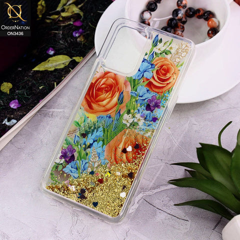 Oppo Reno 6 Lite Cover - Design 6 - Trendy Cute Design Soft Silicone Bling Sparkle Moving  Liquid Glitter Case