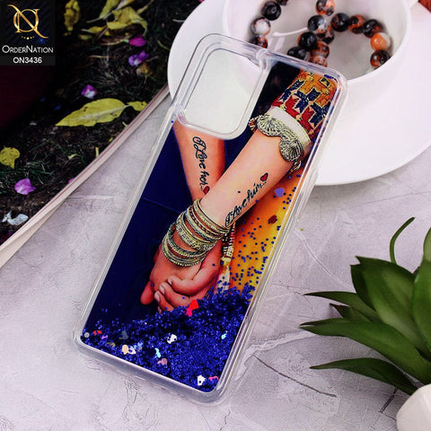 Oppo Reno 6 Lite Cover - Design 9 - Trendy Cute Design Soft Silicone Bling Sparkle Moving  Liquid Glitter Case