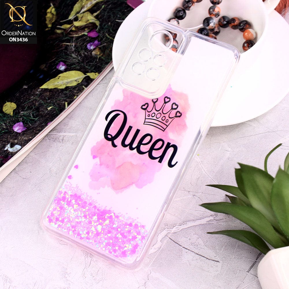 Infinix Note 11 Pro Cover - Design 1 - Trendy Cute Design Soft Silicone Bling Sparkle Moving  Liquid Glitter Case