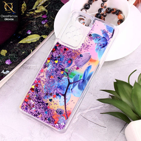 Infinix Note 11 Pro Cover - Design 2 - Trendy Cute Design Soft Silicone Bling Sparkle Moving  Liquid Glitter Case
