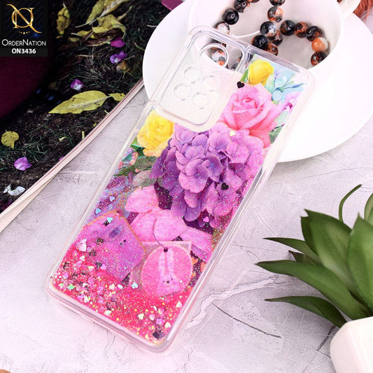 Infinix Note 11 Pro Cover - Design 3 - Trendy Cute Design Soft Silicone Bling Sparkle Moving  Liquid Glitter Case