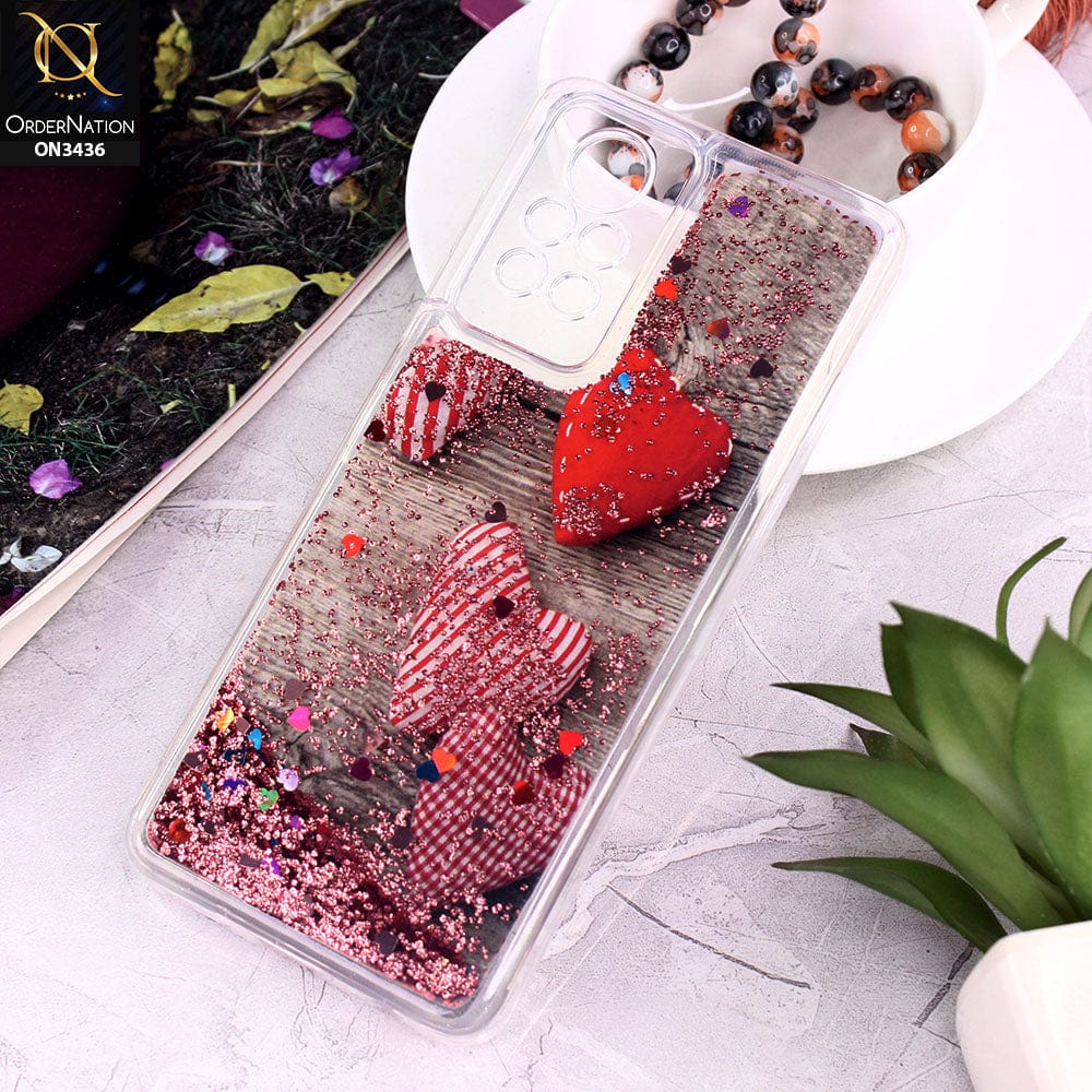 Infinix Note 11 Pro Cover - Design 6 - Trendy Cute Design Soft Silicone Bling Sparkle Moving  Liquid Glitter Case