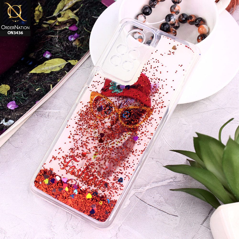 Infinix Note 11 Pro Cover - Design 7 - Trendy Cute Design Soft Silicone Bling Sparkle Moving  Liquid Glitter Case