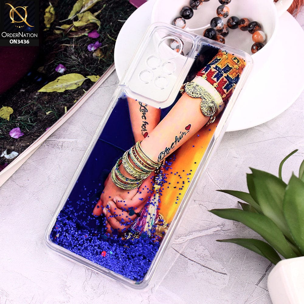 Infinix Note 11 Pro Cover - Design 8 - Trendy Cute Design Soft Silicone Bling Sparkle Moving  Liquid Glitter Case