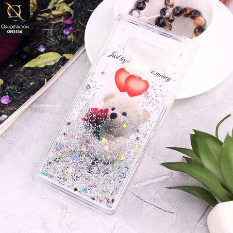 Samsung Galaxy Note 9 Cover - Design 5 - Trendy Cute Design Soft Silicone Bling Sparkle Moving  Liquid Glitter Case