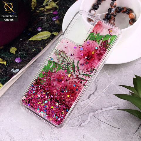 Vivo V21e Cover - Design 12 - Trendy Cute Design Soft Silicone Bling Sparkle Moving  Liquid Glitter Case