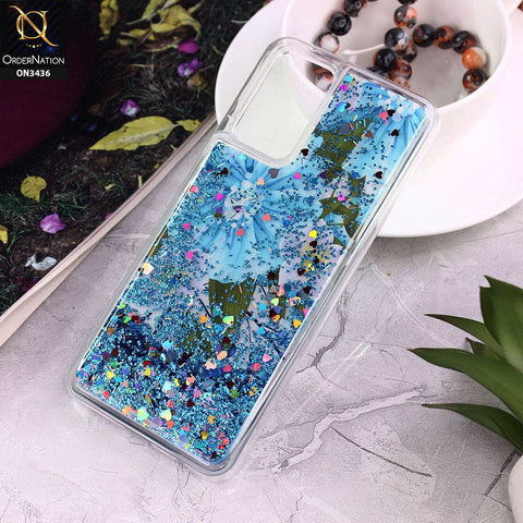 Vivo V21e Cover - Design 5 - Trendy Cute Design Soft Silicone Bling Sparkle Moving  Liquid Glitter Case