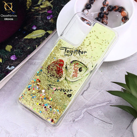 Vivo V21e Cover - Design 8 - Trendy Cute Design Soft Silicone Bling Sparkle Moving  Liquid Glitter Case