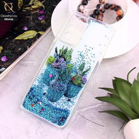 Vivo S10e Cover - Design 12 - Trendy Cute Design Soft Silicone Bling Sparkle Moving  Liquid Glitter Case