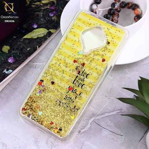 Vivo S1 Pro Cover - Design 3 - Trendy Cute Design Soft Silicone Bling Sparkle Moving  Liquid Glitter Case