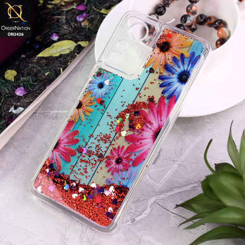 Infinix Zero Xi Cover - Design 2 - Trendy Cute Design Soft Silicone Bling Sparkle Moving  Liquid Glitter Case