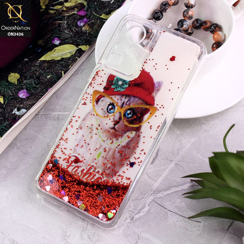 Infinix Zero X Cover - Design 5 - Trendy Cute Design Soft Silicone Bling Sparkle Moving  Liquid Glitter Case