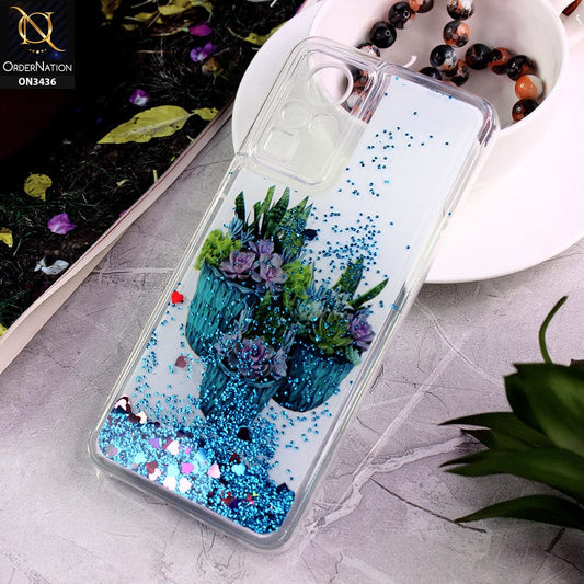 Infinix Zero X Cover - Design 8 - Trendy Cute Design Soft Silicone Bling Sparkle Moving  Liquid Glitter Case