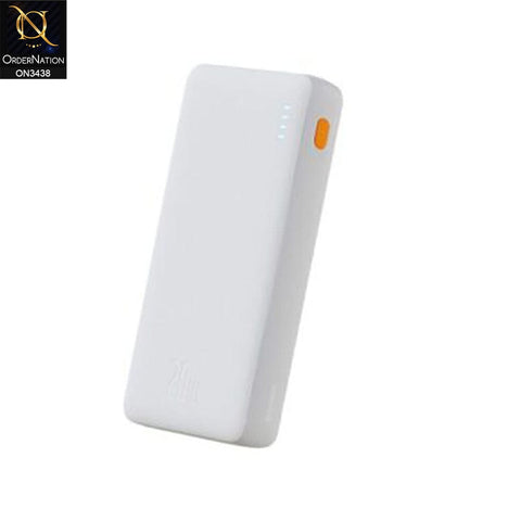 White - Baseus Airpow Quick Charge 20000mAh 20W Fast Charging Power Bank