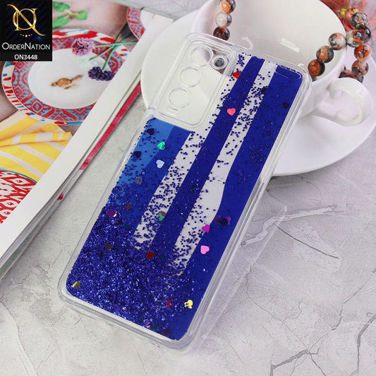 Tecno Camon 18P Cover - Design4 - Rainbow Series Design Soft Silicone Bling Sparkle Moving  Liquid Glitter Case