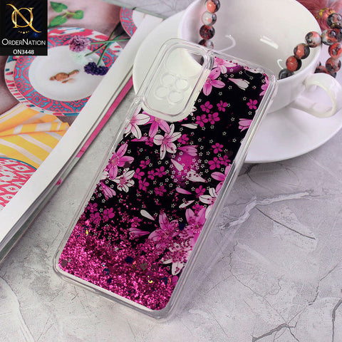 Xiaomi Redmi Note 11S Cover - Design2 - Rainbow Series Design Soft Silicone Bling Sparkle Moving  Liquid Glitter Case