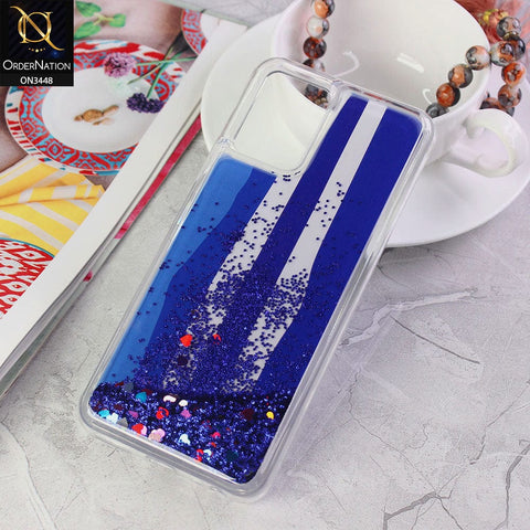 Vivo Y21e Cover - Design4 - Rainbow Series Design Soft Silicone Bling Sparkle Moving  Liquid Glitter Case