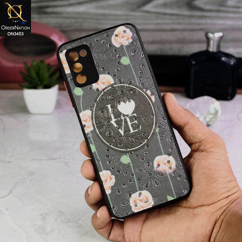 Samsung Galaxy A03s Cover - Design 1 - Cute Trendy Design Diamond Glitter Camera Protection Soft Case